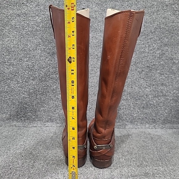 Frye 'Lindsay Plate' 76796‎ Women's Riding Boot- Brown- Size 7.5B - Picture 6 of 16